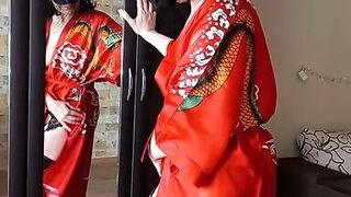 Ledi Leda watches porn videos and fondles herself 1