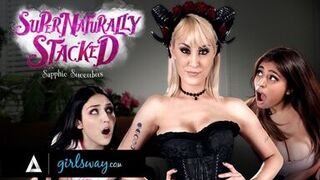 GIRLSWAY Ella Knox And Her Bestie Convoked A Nasty Sex Demon While Using A Ouija Board - 1 image