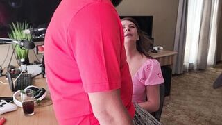 Stepmom Jerking Me of Before Bedtime - 2 image