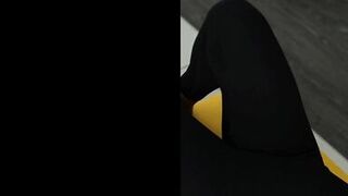 Sexy stepmom does her morning stretch in a tight jumpsuit - 10 image